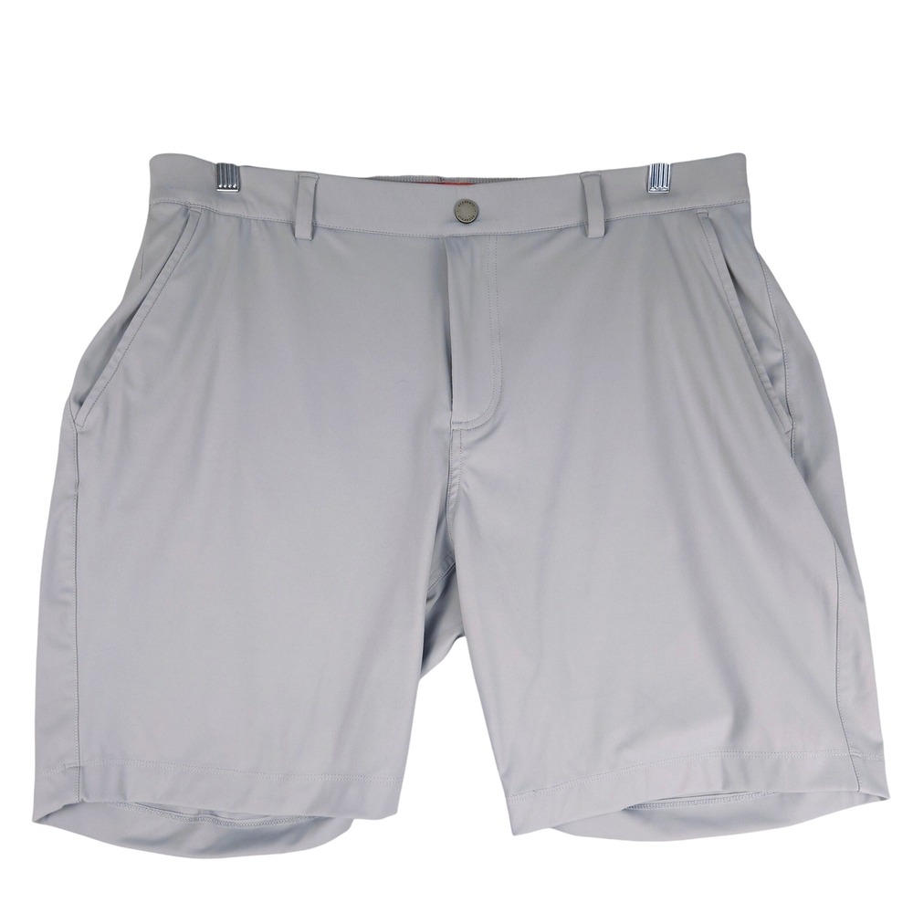 Redvanly Hanover Mens Golf Shorts Gray Stretch Performance Flat Front XL